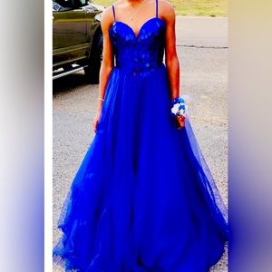 Royal Blue Homecoming Gown